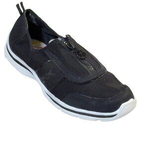 Anne Klein Sport Womens Slip-On Shoes Zipper Lightweight Textile Upper Size 8.5M